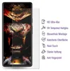 A smartphone screen protector is shown next to a graphic listing its features. Produktbild-Vorschau