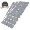 Adsamm® | 60 x selbstklebende Filzgleiter / Grau / 20x40 mm Produktbild-Vorschau 2