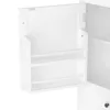 A close-up view of the inside of a white cabinet with shelves. Anteprima dell’immagine prodotto