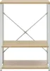 vidaXL Mikrowellenregal Weiß Eiche 60×39,6×79,5 cm Produktbild-Vorschau 3