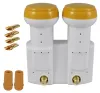 GM Monoblock Twin LNB 0,1dB DiSEqC – Hotbird 13° & Astra Produktbild-Vorschau 1