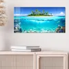 DEQORI Glasbild Echtglas 60x30 cm 'Insel im tropischen Produktbild-Vorschau 4