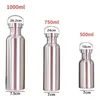Edelstahl Trinkflasche Wasserflasche BPA-frei auslaufsicher Produktbild-Vorschau 2