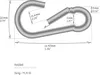 com-four® 3x Karabiner klein - Premium Karabinerhaken aus Produktbild-Vorschau 6