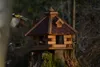 dobar Rustikales Vogelfutterhaus "Blockhaus", Vogelhaus mit Produktbild-Vorschau 4