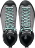 Wanderschuhe "Mojito Hike GTX Wmn" von Scarpa in Grau mit türkisfarbenen Schnürsenkeln. Produktbild-Vorschau