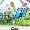 Metall Gartenstühle für Terrasse Balkon Gartensessel blau 4 Produktbild-Vorschau 2