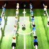 vidaXL Stolný futbal Oceľ 60 kg 140 x 74,5 x 87,5 cm Hnedý Náhľad obrázku produktu 4