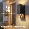 Maxkomfort Außenwandleuchte IP44 Schwarz 1268E1-SN Up&Down Produktbild-Vorschau 3