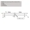 Gardinenstange 240 cm 2-läufig Schwarz Matt 19 mm - stabil, Produktbild-Vorschau 5