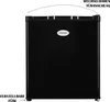 A black mini-refrigerator with the brand logo on the front. Produktbild-Vorschau
