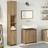 vidaXL 3-tlg. Badmöbel-Set Artisan-Eiche Holzwerkstoff Produktbild-Vorschau 3