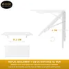 Table pliante pour mur Plateau de table 80x40 cm en blanc Voir les images du produit 6