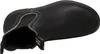 A top-down view of a single black leather boot. Náhled obrázku produktu