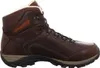 A side view of a brown leather hiking boot. Voir les images du produit