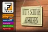 Blechschild Hinweis 18x12cm Bitte Schuhe ausziehen Produktbild-Vorschau 3