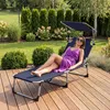 Outtec® Fauteuil de jardin pliable Chaise longue avec toit Voir les images du produit 14