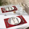 4er Set Platzsets - Abwaschbar - Lederlook - Kunstleder - Produktbild-Vorschau 4
