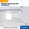 Interior view of a refrigerator with a control panel and internal lighting. Produktbild-Vorschau