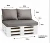Palettenkissen Set 120 x 60 x 10 cm + 2 x 50 x 40 cm – Produktbild-Vorschau 1