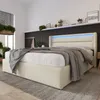 Polsterbett, Doppelbett mit Lattenrost und Bettkasten, Produktbild-Vorschau 2