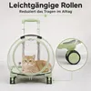Katzen Transportbox mit Rollen, Haustier Trolley Produktbild-Vorschau 6