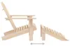 vidaXL Adirondack-Gartenstuhl mit Fußteil Massivholz Tanne Produktbild-Vorschau 4