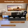 UnboxG TV-Lowboard 240 cm Schwarz mit LED-Beleuchtung, 3 Produktbild-Vorschau 5