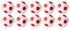 Pallone da calcio WINSPEED-10er Set-bianco/rosso Anteprima dell’immagine prodotto 1