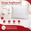 Textom Griechenland Kopfkissen 60x70 cm antiallergisch weiß Produktbild-Vorschau 2