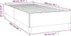 vidaXL Bettgestell ohne Matratze Dunkelgrau 80x200 cm Stoff Produktbild-Vorschau 7