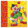 100 Servietten, 3-lagig 1/4-Falz 33 cm x 33 cm "Clown" Produktbild-Vorschau 1