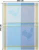 Betz 3 Stück Halbleinen Geschirrtücher 50x70 cm Motiv: HAHN Produktbild-Vorschau 2
