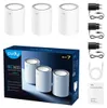 Cudy M3600, Weiß, Intern, Mesh-System, Status, System, 270 Produktbild-Vorschau 3