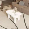 Merax Couchtisch Weiß in Wolkenform, 98x65,5x40cm, Produktbild-Vorschau 3