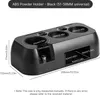 A black ABS powder holder with dimensions labeled. Náhled obrázku produktu