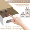 UISEBRT 10er Schuhaufbewahrung mit Sichtfenster, braune Produktbild-Vorschau 5