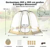 COSTWAY Pop Up Bubble Tent 265x265cm, namiot PVC dla 5-6 Podgląd zdjęcia produktu 3