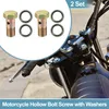 Universal M12x1.25 32mm Länge Motorrad 3-Loch-Hohlschrauben Produktbild-Vorschau 2