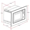 PKM MW800-20.8EB, Integriert, Solo-Mikrowelle, 20 l, 800 W, Produktbild-Vorschau 6