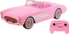 A pink Barbie Corvette toy car and its remote control are shown against a white background. Náhľad obrázku produktu