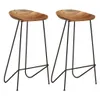 vidaXL Tabouret de bar 2 pcs. Bois massif acacia Voir les images du produit 10