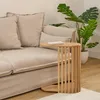 Schmaler Beistelltisch mit Lamellen SLAT, 56 cm Produktbild-Vorschau 8