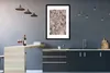 MuchoWow® Gerahmtes Poster Schlangendruck - Schuppen - Grau Produktbild-Vorschau 5