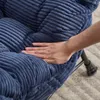 Fotel leniwy Sweiko z otomaną, nowoczesny fotel Podgląd zdjęcia produktu 7