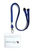 1x Ausweis-Set Ausweisset Umhängeband BLAU Lanyard Produktbild-Vorschau 2