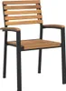 vidaXL Chaises de jardin empilables 4 pcs. Bois massif Voir les images du produit 3