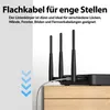 JAMEGA RJ45 LAN Flachkabel, 1,5 m, Grau, Produktbild-Vorschau 3