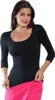 Damen T-Shirt 3/4 Arm – Viskose Stretch, Slim Fit, Produktbild-Vorschau 2