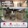 TecTake 403735, Hnědá, 8 sedadlo/sedadel, Dospělí a děti, Náhled obrázku produktu 5